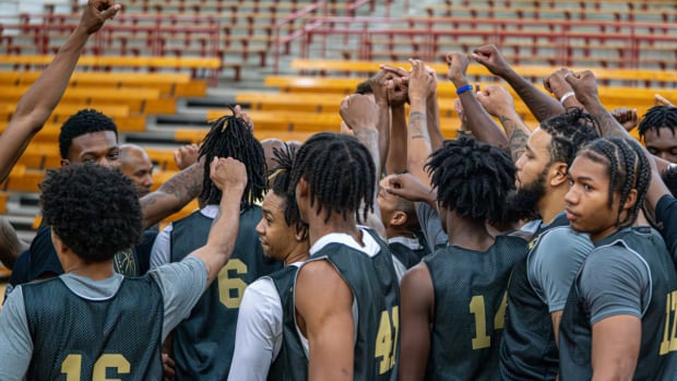 The top Black college basketball prospects participate in the NBPA HBCU Top 50 Camp at Morehouse College